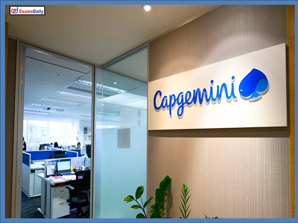 Capgemini Job Vacancy 2022 Out