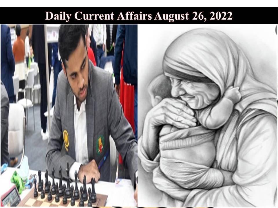 Daily Current Affairs August 26, 2022