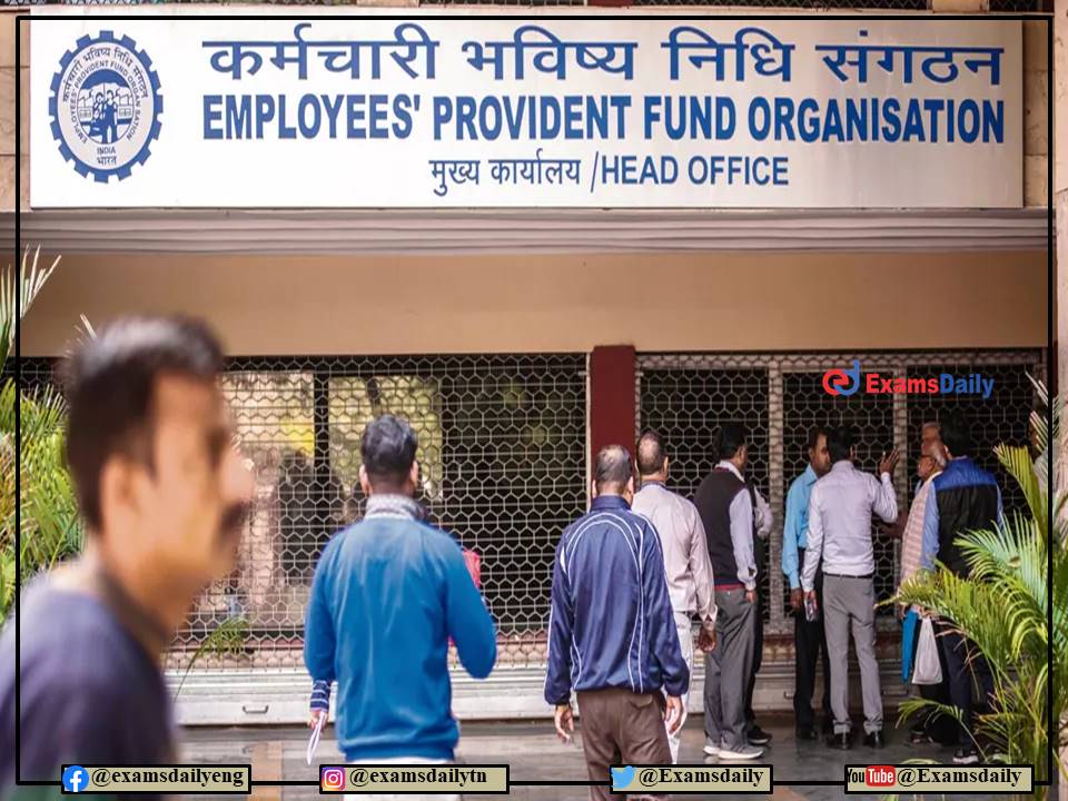 EPFO Recruitment 2022 No Exam-Interview!!! Apply Here without FEE!!!