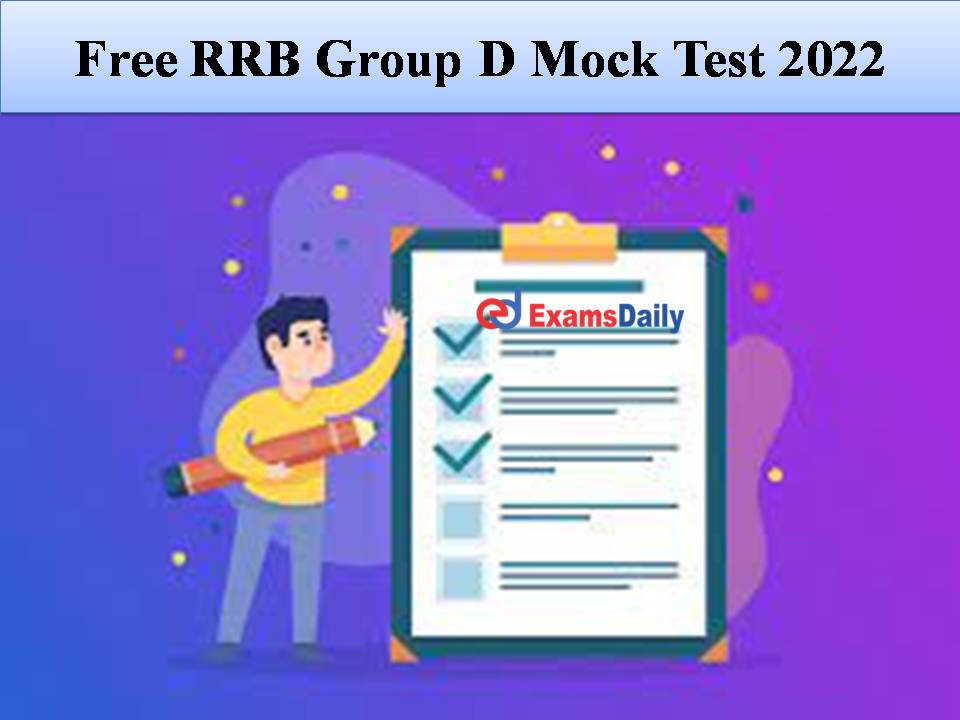 Free RRB Group D Mock Test 2022