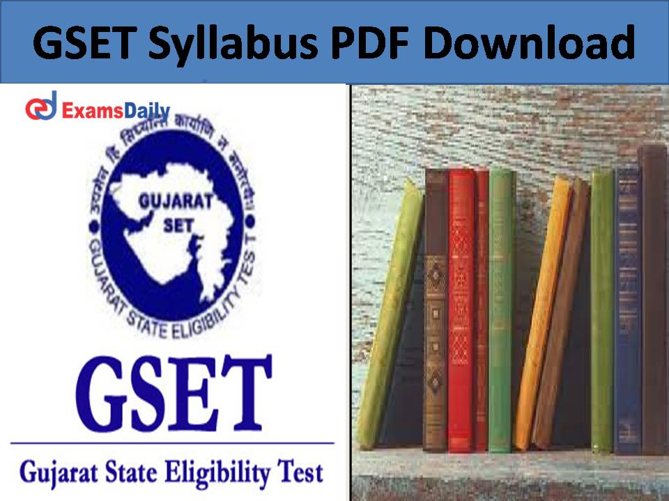 GSET Syllabus PDF Download