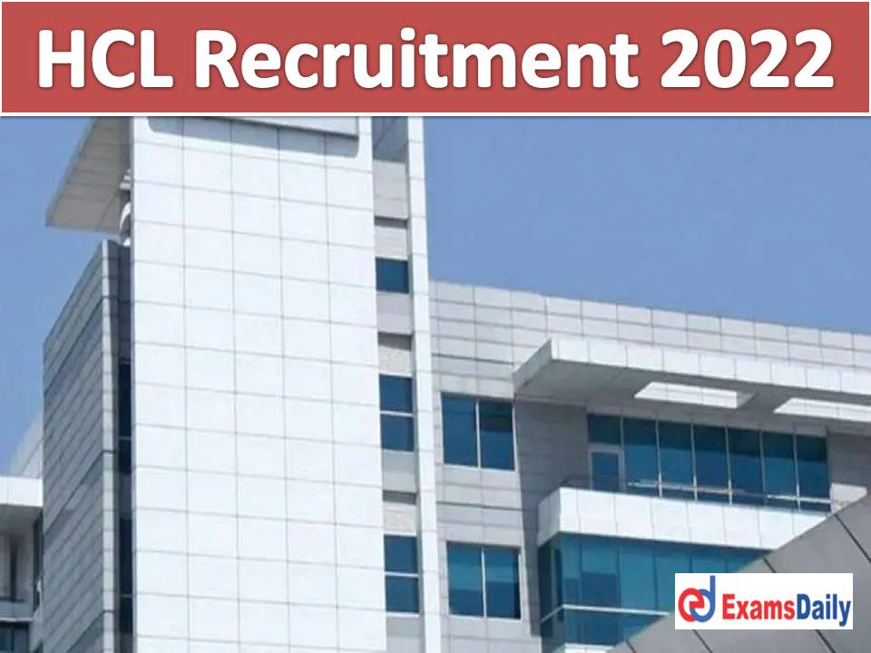 HCL Bulk Hiring for Graduate Engineering Min Qualification Needed Freshers also Apply!!!