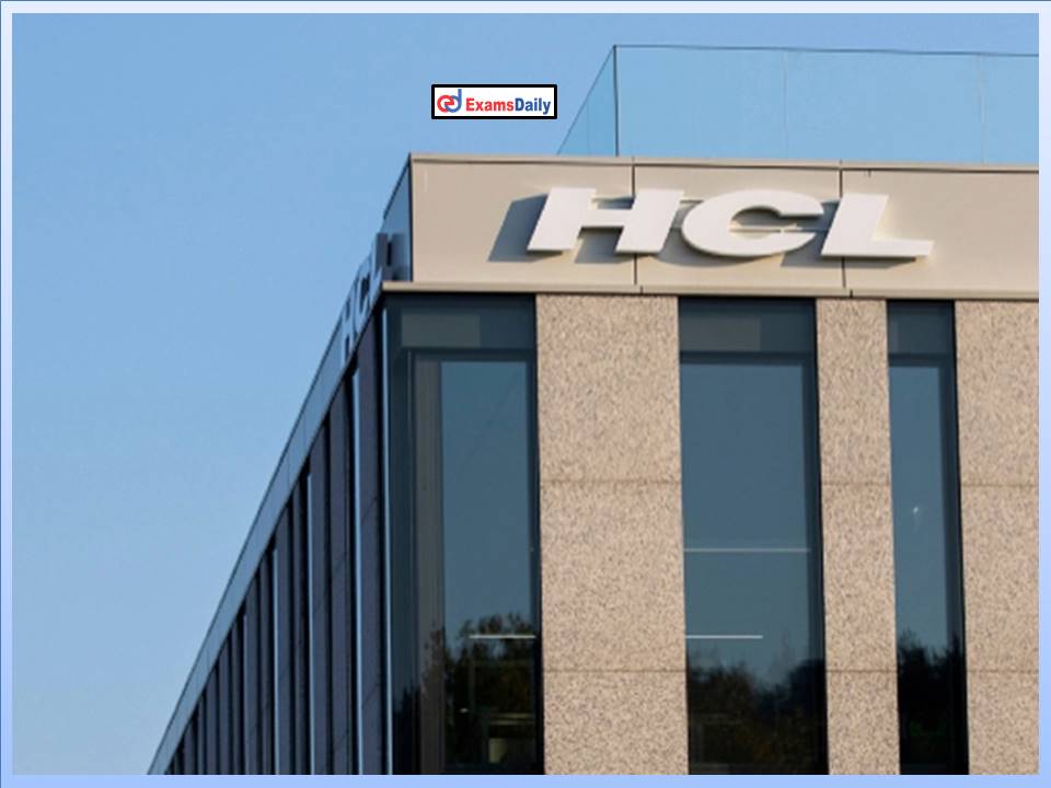 HCL Recruitment 2022 Out