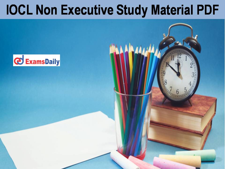 IOCL Non Executive Study Material PDF