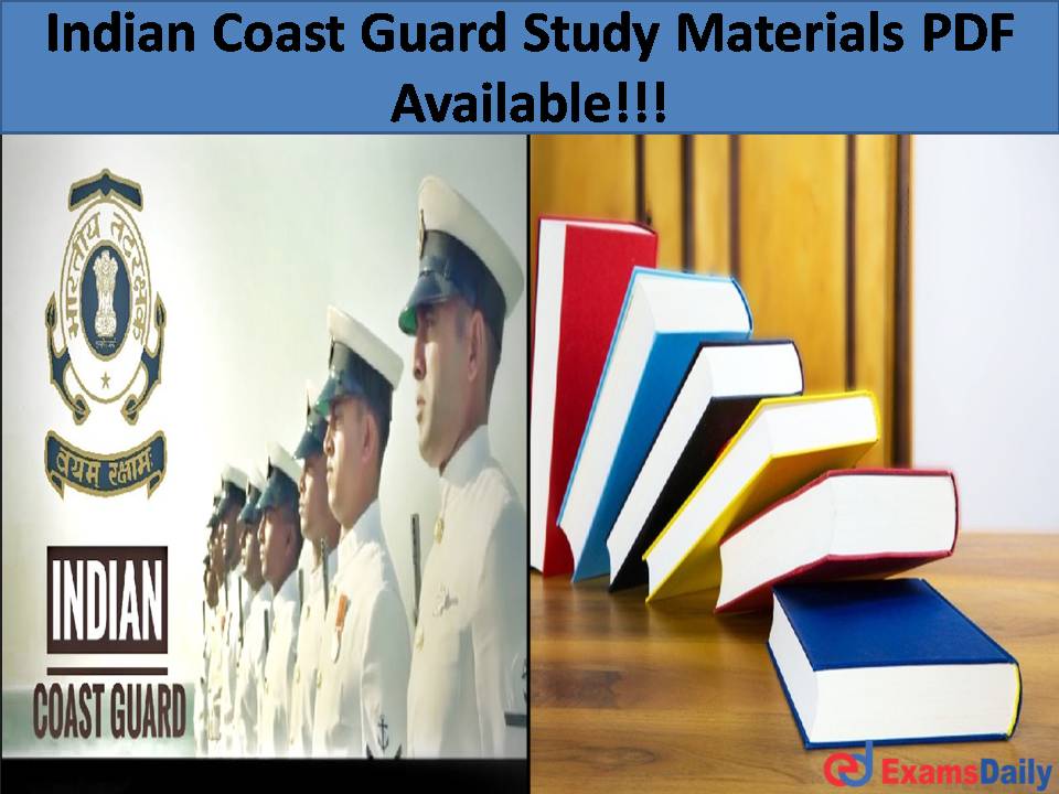 Indian Coast Guard Study Materials PDF