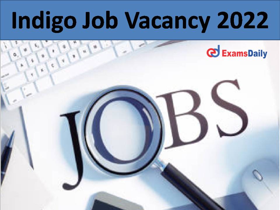 Indigo Job Vacancy 2022