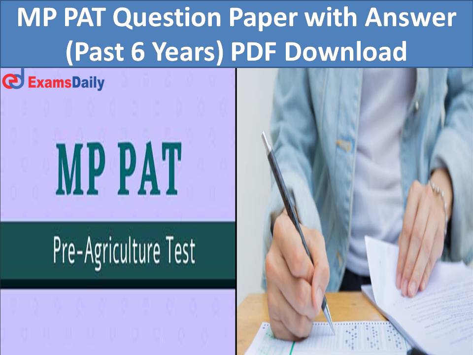 MP PAT Question Paper with Answer (Past 6 Years) PDF Download