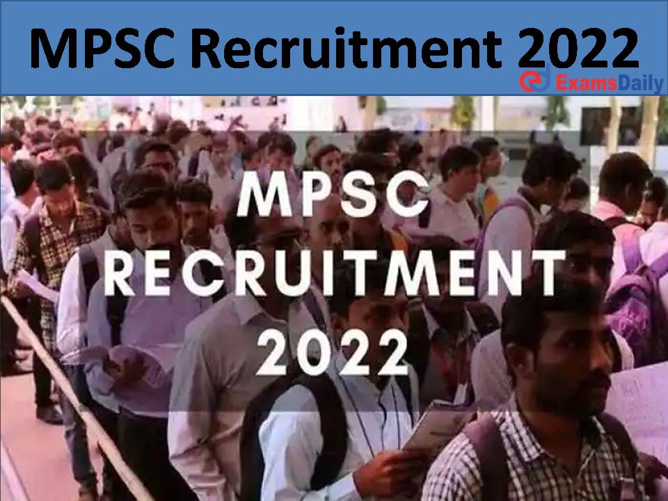 MPSC Recruitment 2022