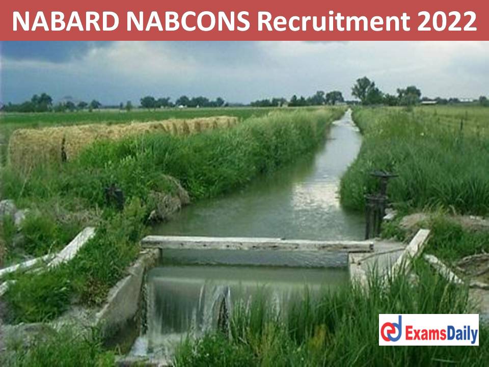 NABARD NABCONS Recruitment 2022 Out – UG PG Degree Candidates are Eligible Salary up to 50,000 PM!!!