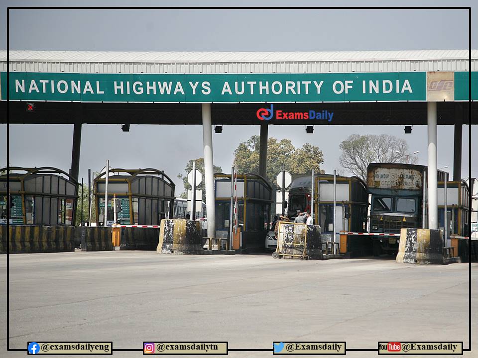 NHAI Recruitment 2022 OUT – Salary Upto Rs.50000- PM - No Exam-Interview!!!