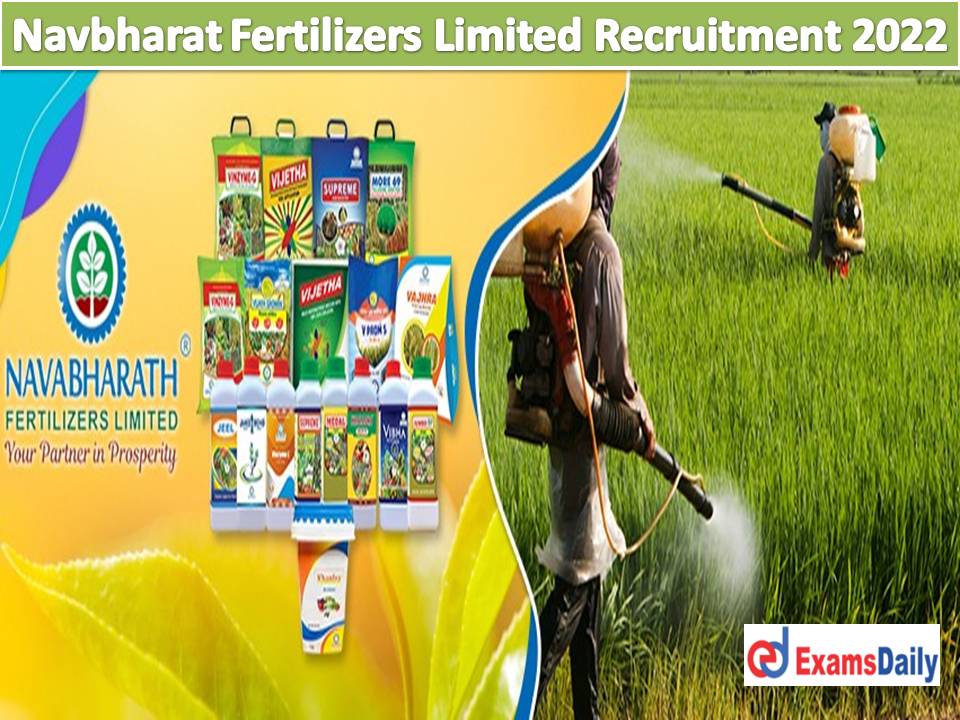 Navbharat Fertilizers Limited Recruitment 2022 Released by sewayojan.up.nic.in – 80 Vacancies!!!