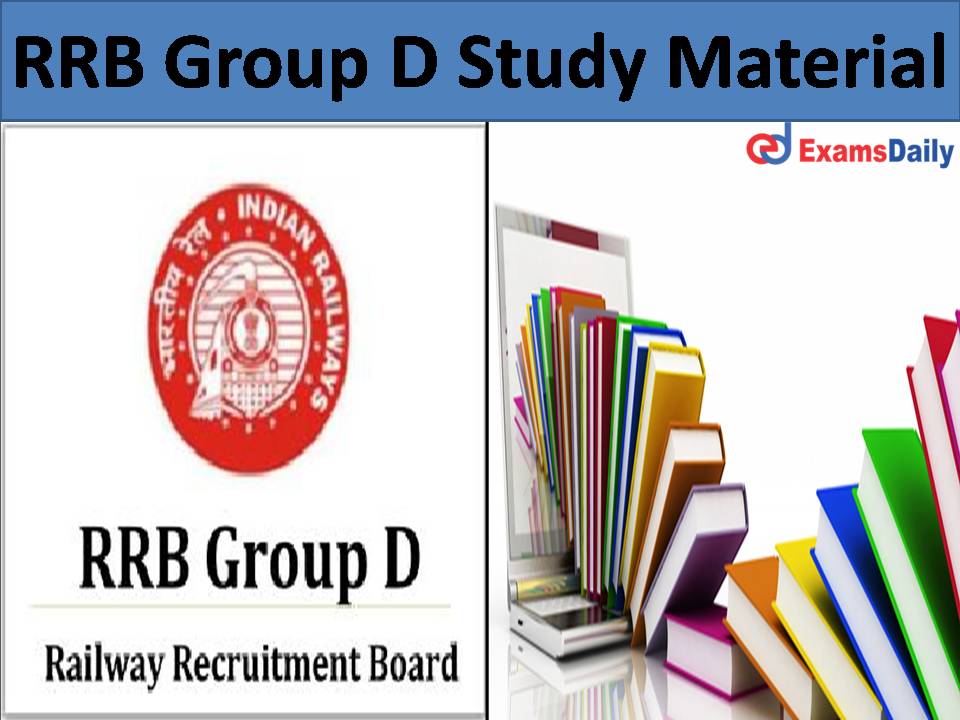 RRB Group D Study Material