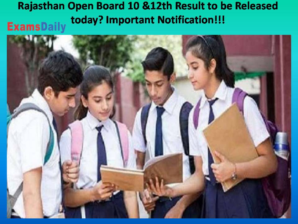 Rajasthan Open Board 10 &12th Result