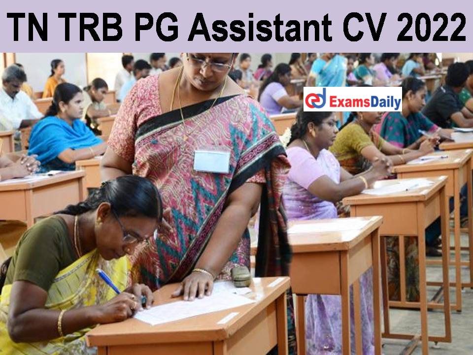 TN TRB PG Assistant Certificate Verification 2022
