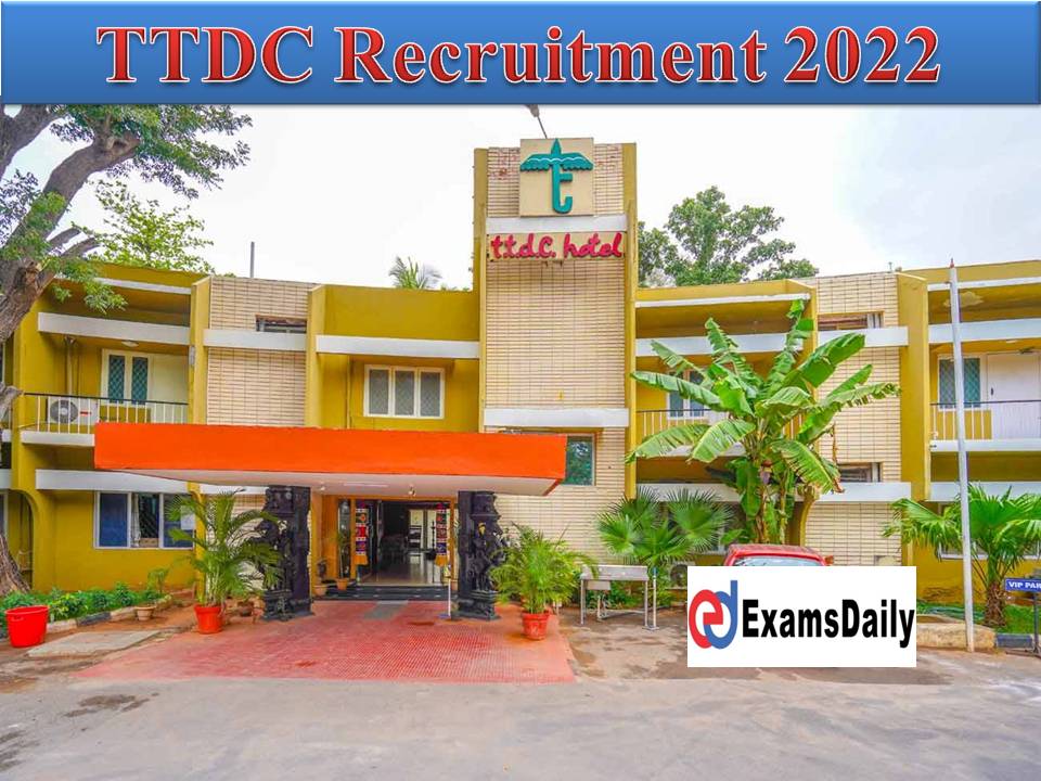 TTDC Recruitment 2022