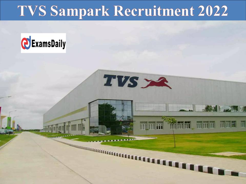 TVS Sampark Recruitment 2022