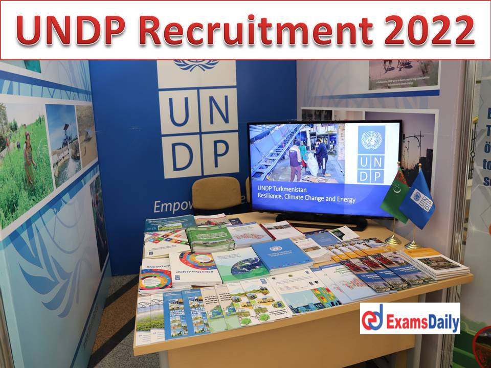 UNDP Recruitment 2022 Out - University Degree Qualification Needed Apply Online Link Available!!!
