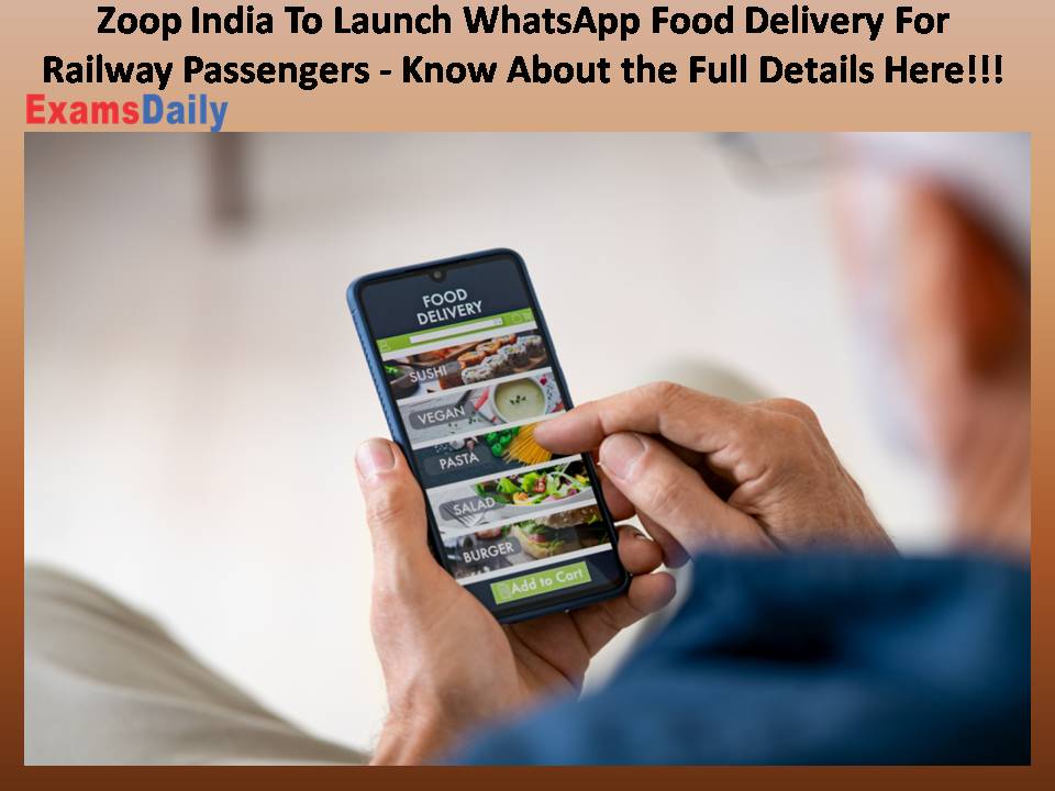 Zoop India To Launch WhatsApp Food Delivery For