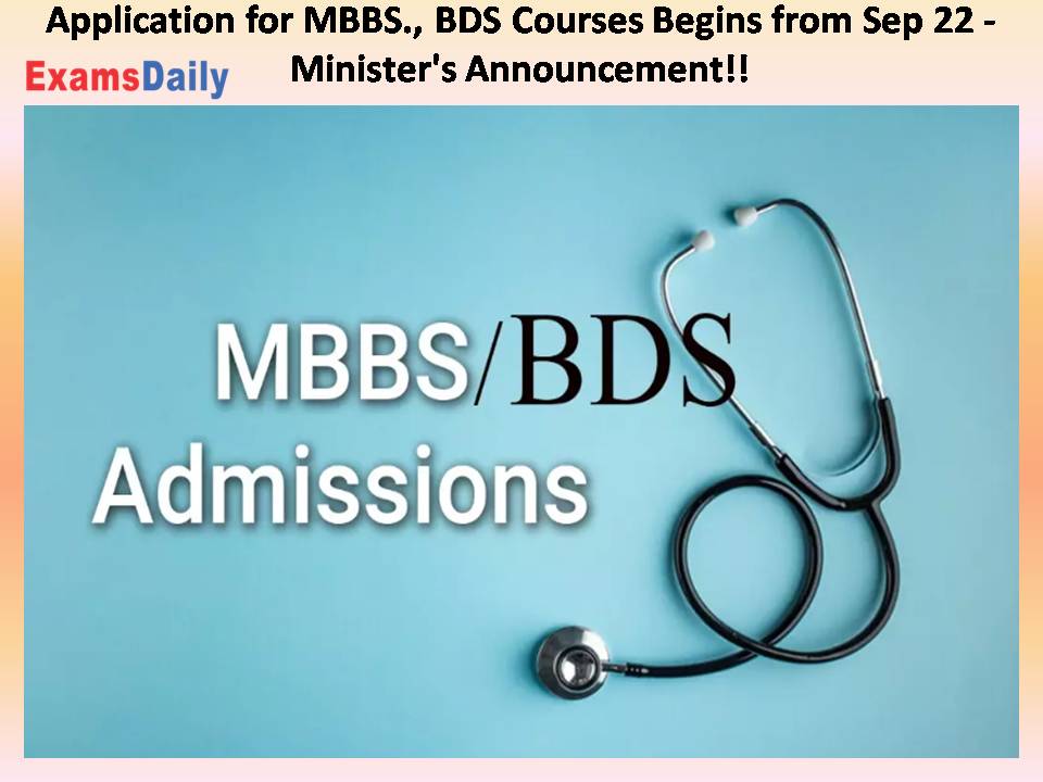 Application for MBBS