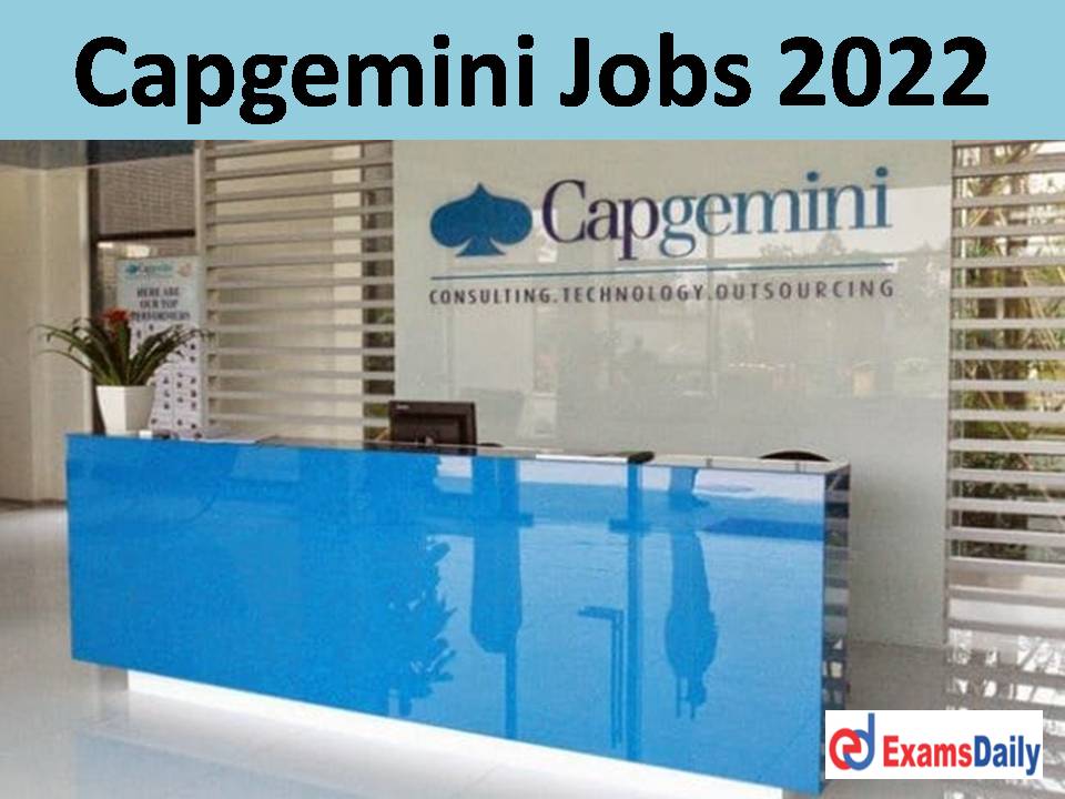 Capgemini Jobs 2022 Chatbot Developer Wanted Purely Permanent Posting!!!