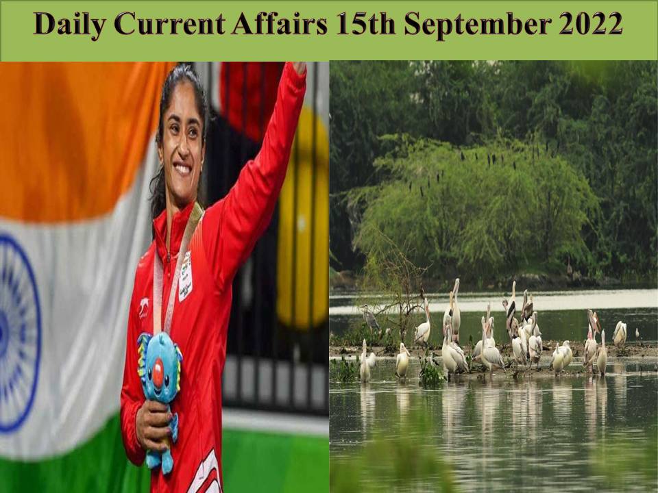 Daily Current Affairs 15th September 2022