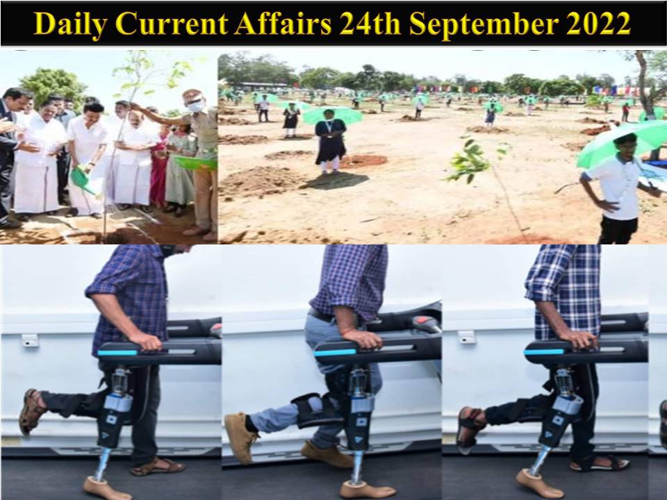 Daily Current Affairs 24th September 2022