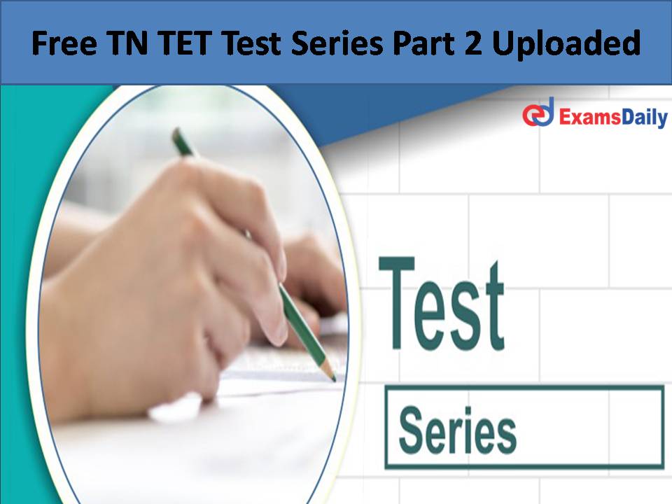 Free TN TET Test Series Part 2 Uploaded
