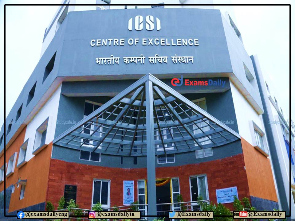 ICSI CS Trainee Drive 1 and 2 2022 Registration Last Date!!! No Fee Applicable!!!