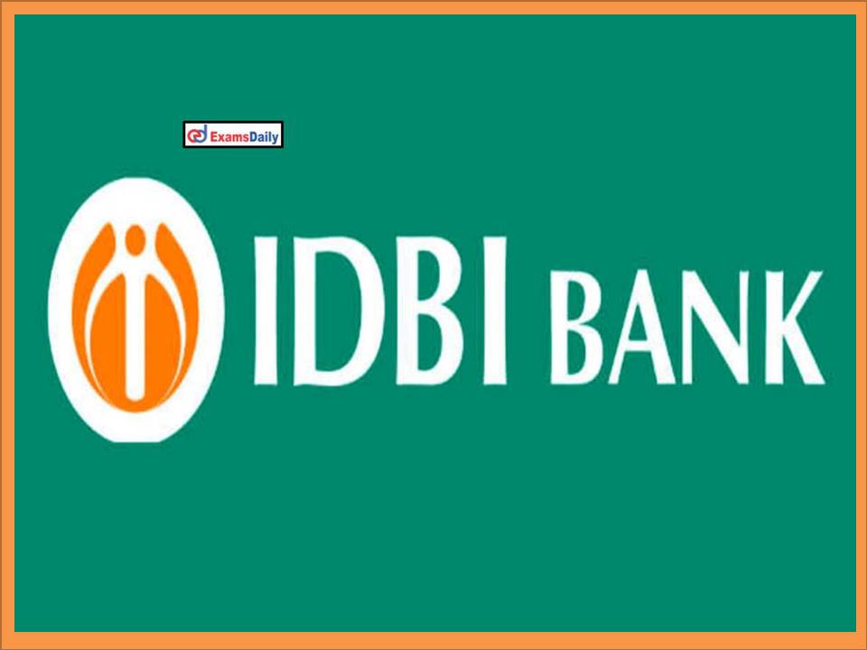 IDBI Bank Recruitment 2022