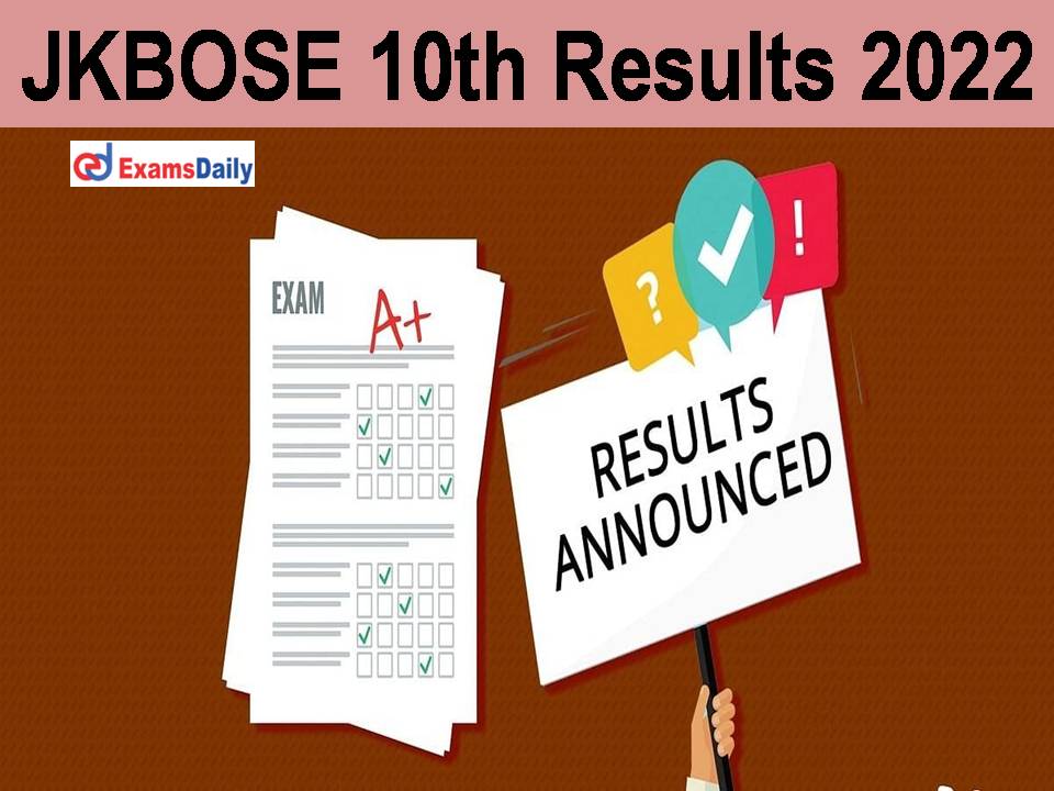 JKBOSE 10th Results 2022