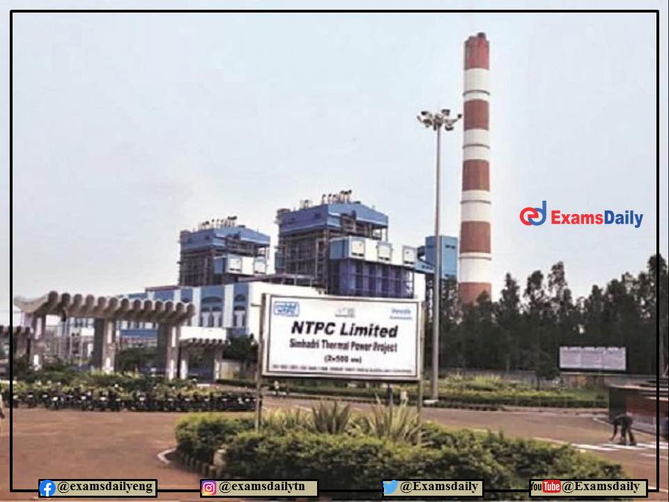 NTPC Recruitment 2022 Online Application from Today!!! Direct Link Available Here!!!