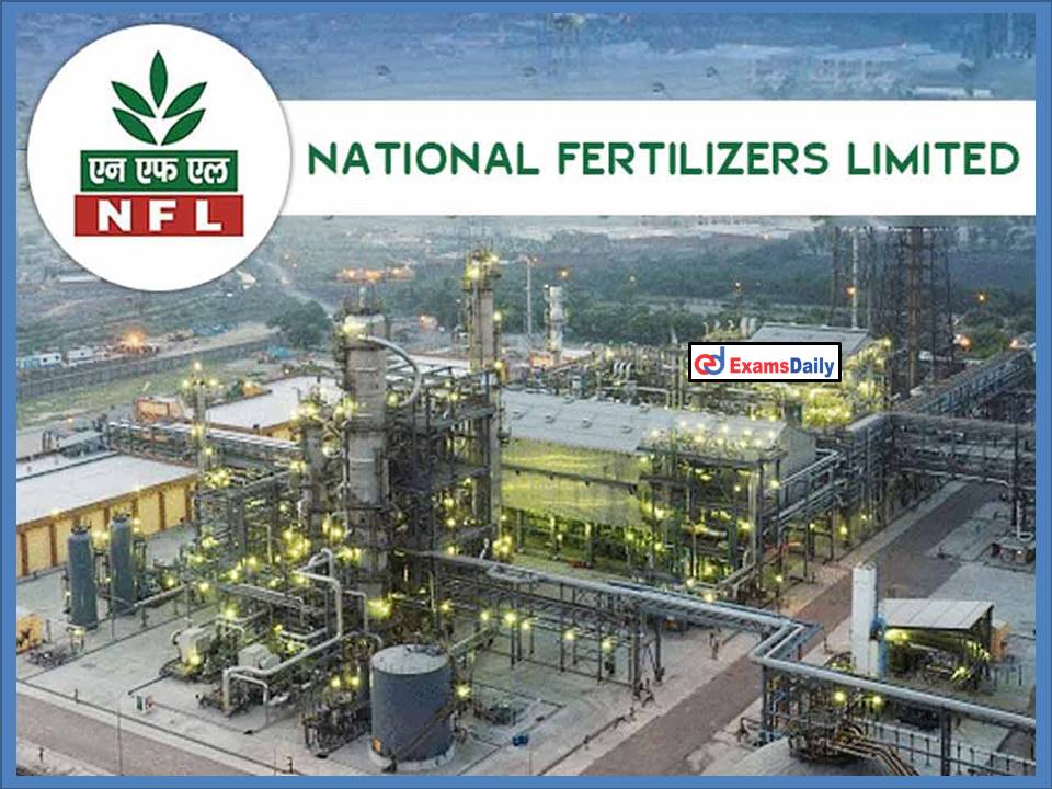 National Fertilizers Limited Recruitment 2022 Out