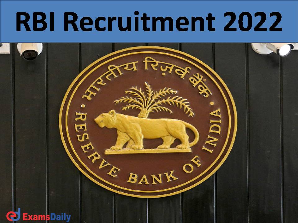 RBI Recruitment 2022)