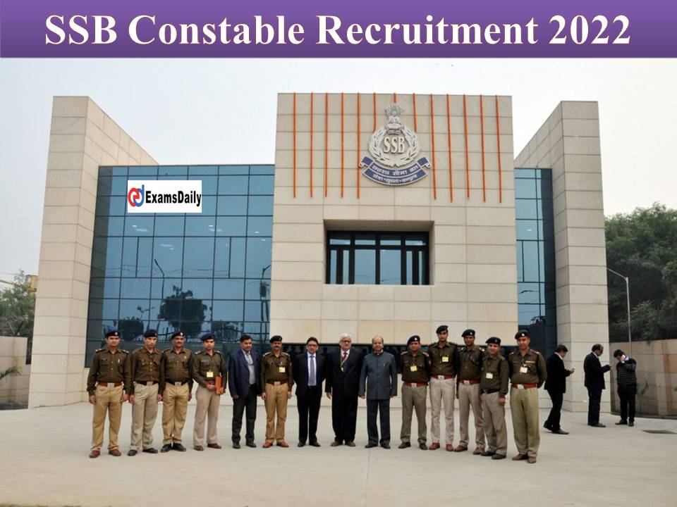 SSB Constable Recruitment 2022