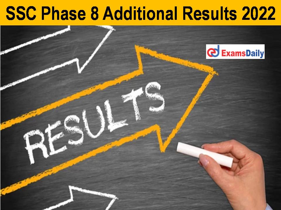 SSC Phase 8 Additional Results 2022