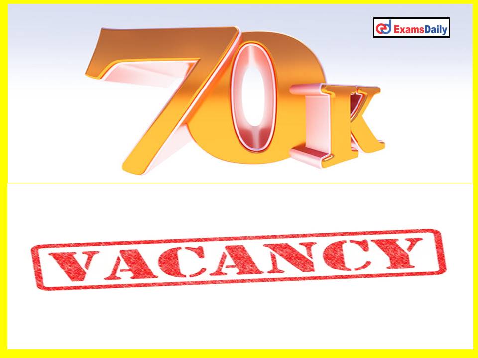 SSC will Announce 70K Vacancies