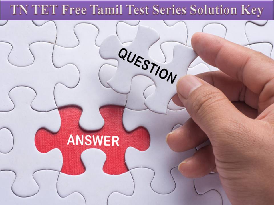 TN TET Free Tamil Test Series Solution Key