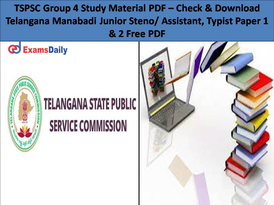 TSPSC Group 4 Study Material PDF –