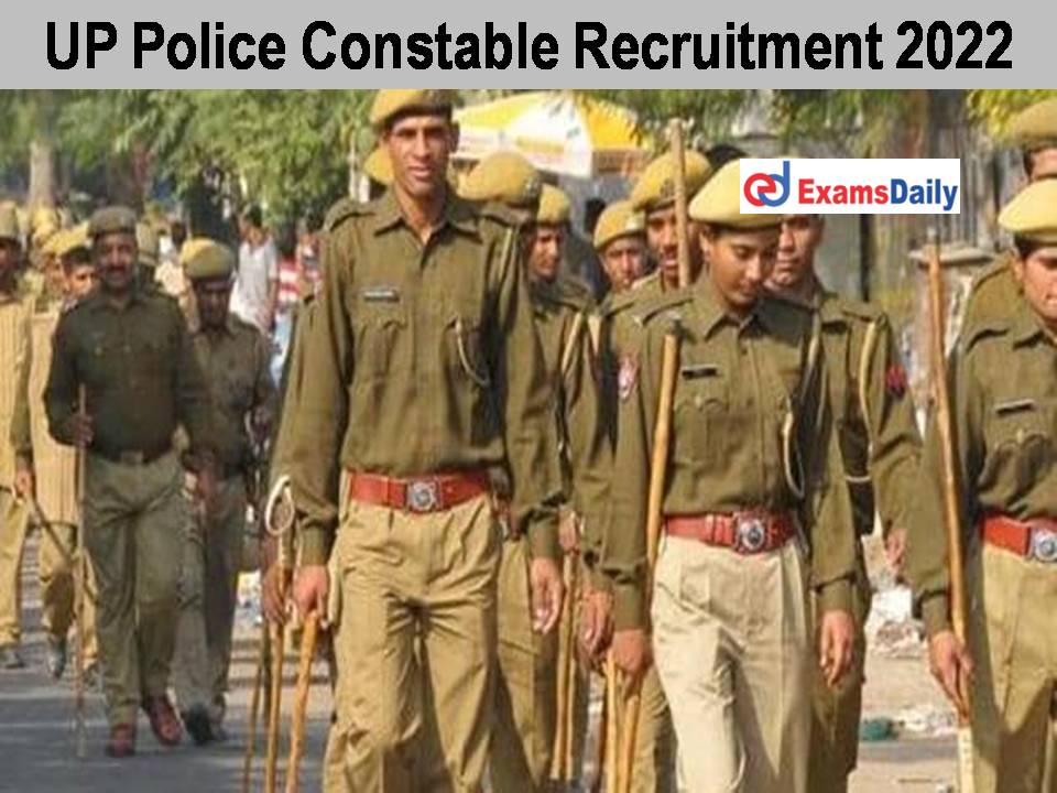 Up Police Constable Recruitment 2022 Out Upprpb 534 Sports Quota