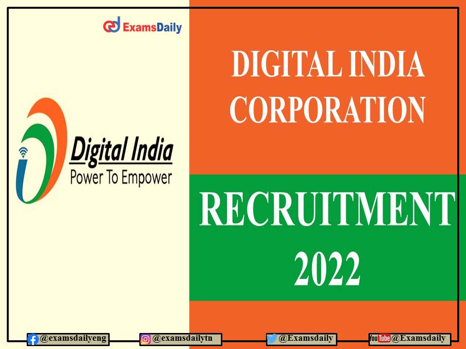 DIC Recruitment 2022 OUT – Apply Online without FEE!!!