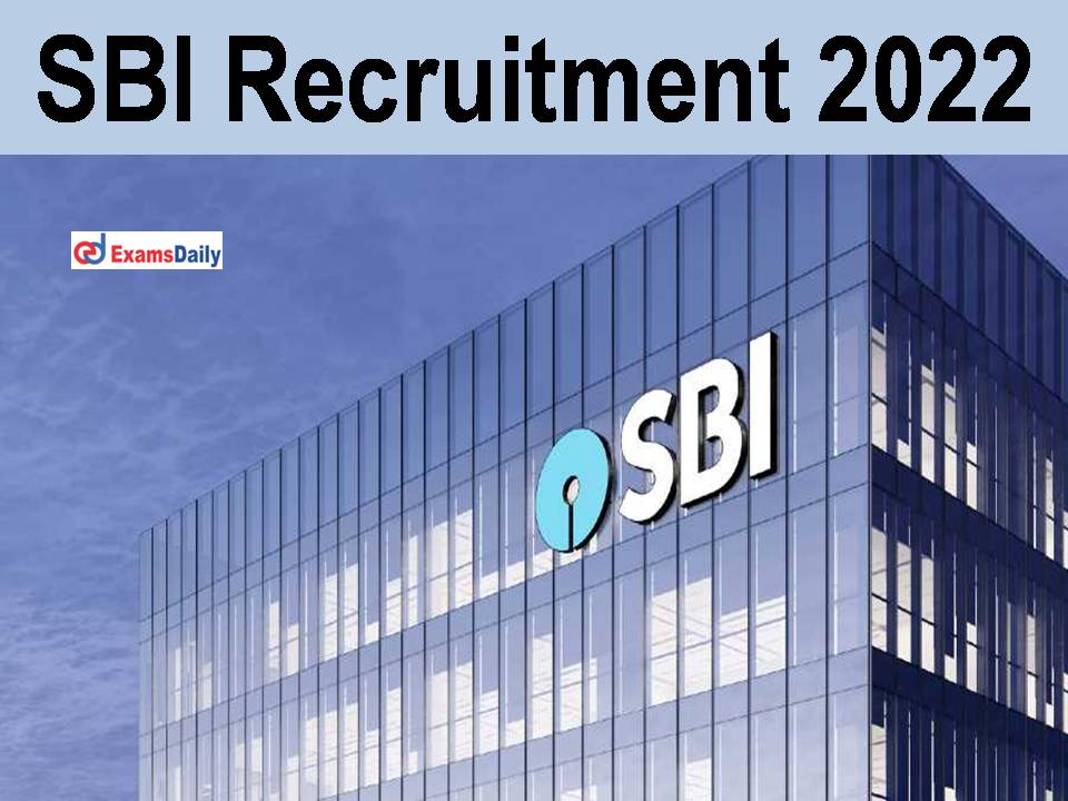 sbi research analyst recruitment 2022