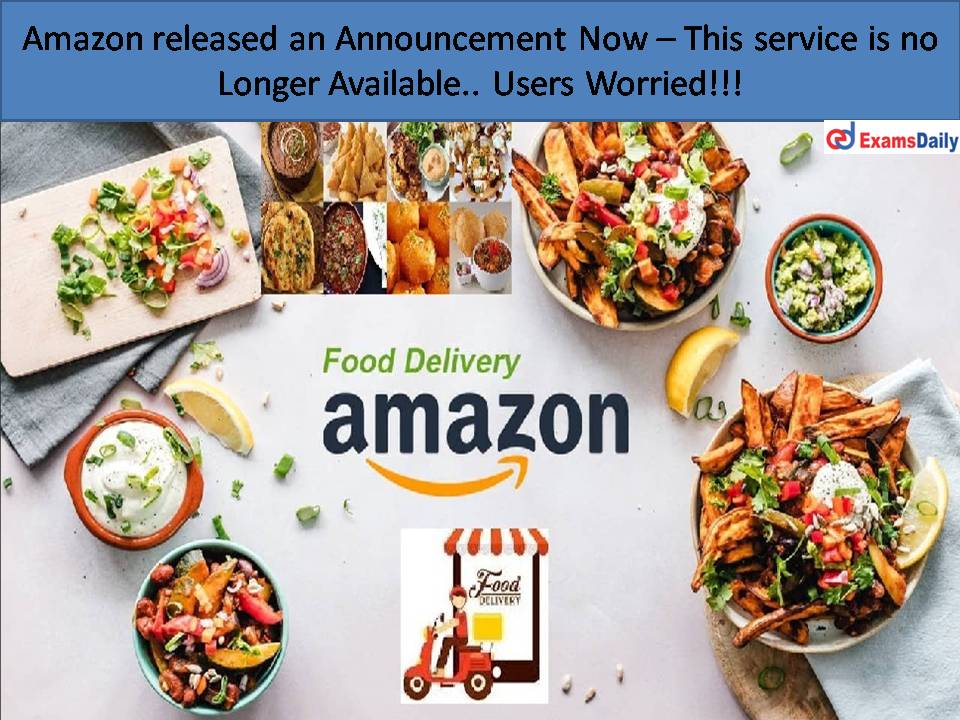 Amazon released an Announcement Now