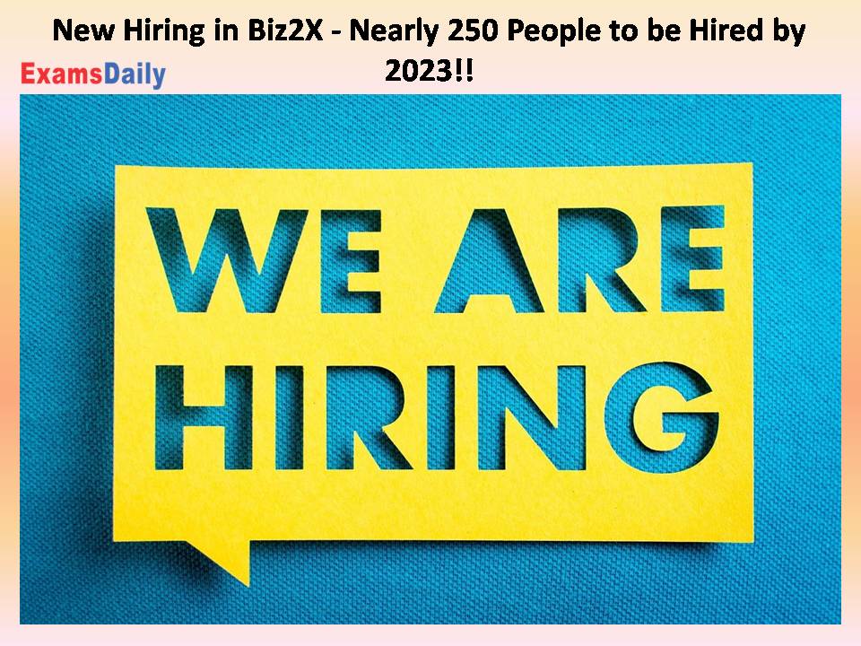 New Hiring in Biz2X - Nearly 250 People (1)