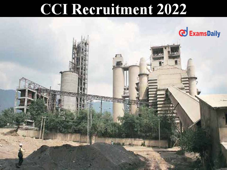 CCI Recruitment 2022