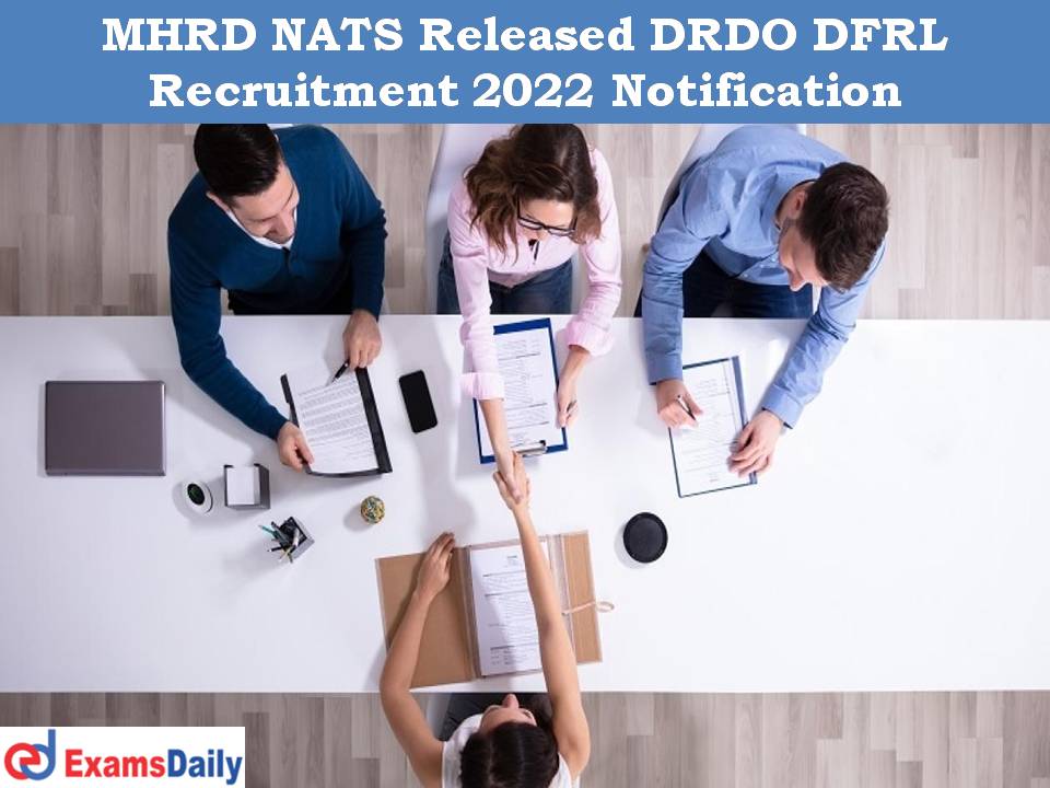 NATS Released DRDO Recruitment 2022 - Apply Online!!!