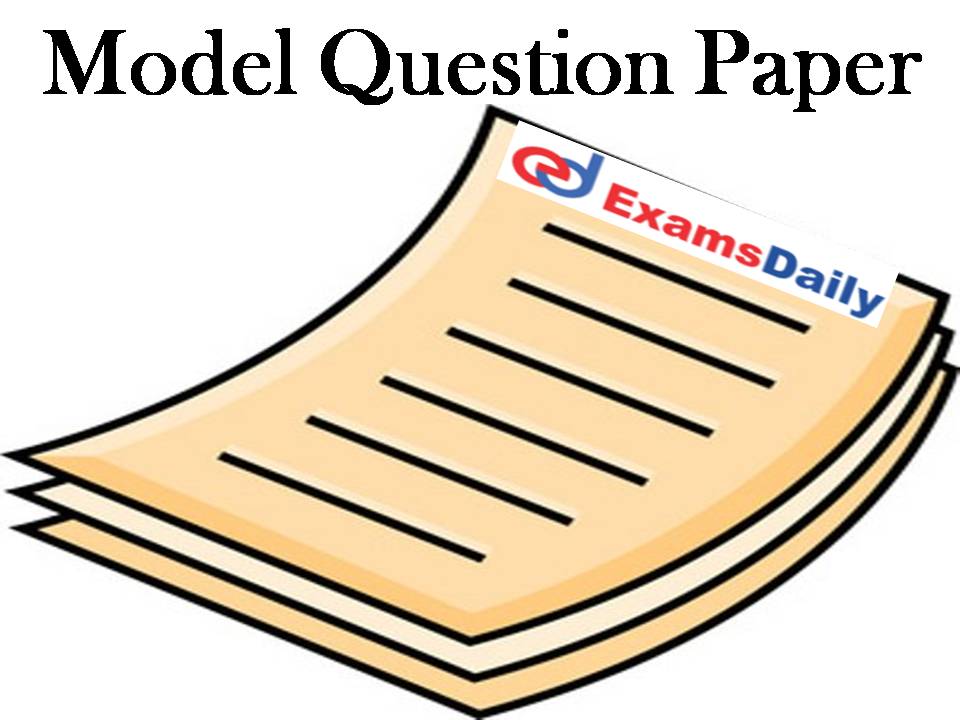 Model Question Paper
