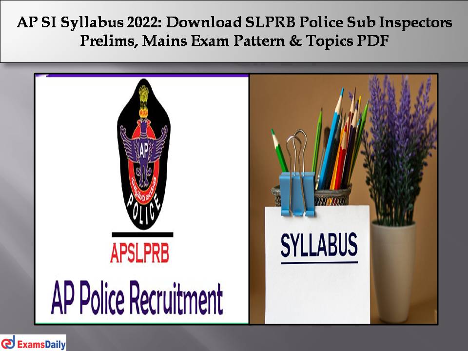 AP SI Syllabus 2022