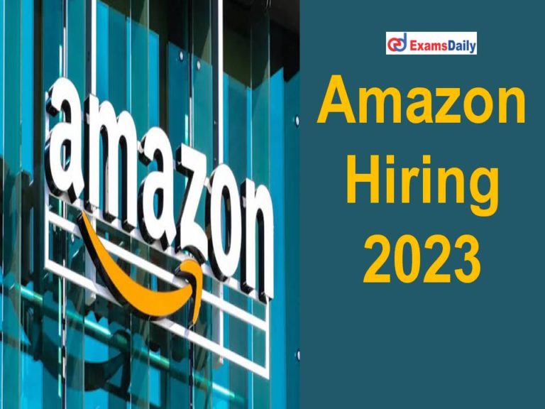 Amazon Hiring 2023 Released Registration Link Here!!!