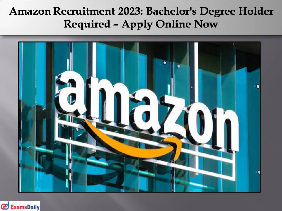 Amazon Recruitment 2023