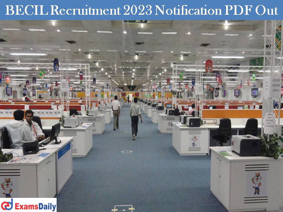 BECIL Recruitment 2023 Out
